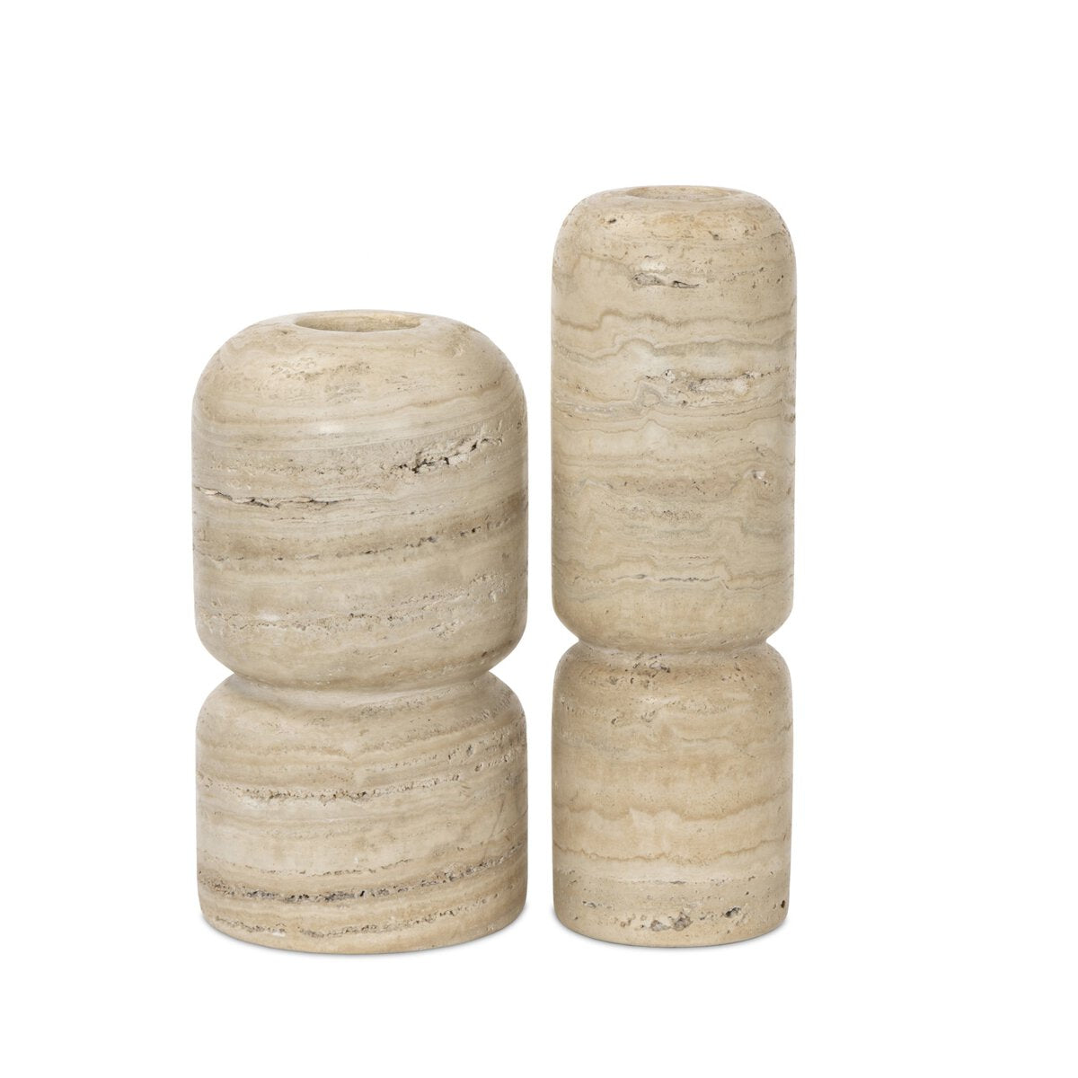Haylen Vases - Light Travertine