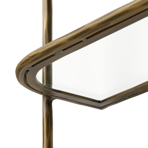 Swinton Shelf - Hammered Aged Brass