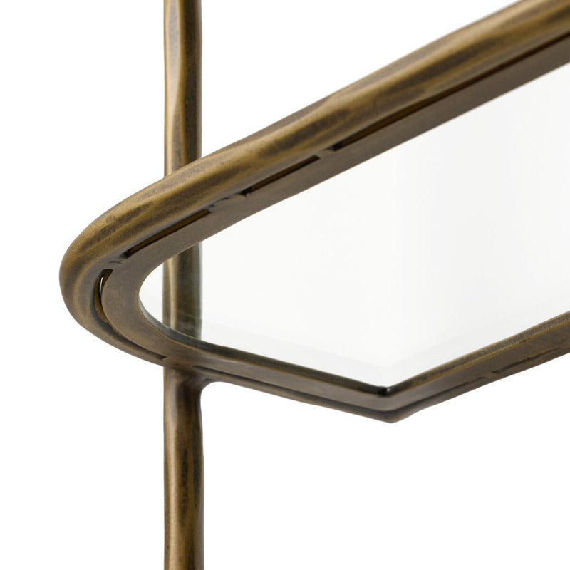 Swinton Shelf - Hammered Aged Brass