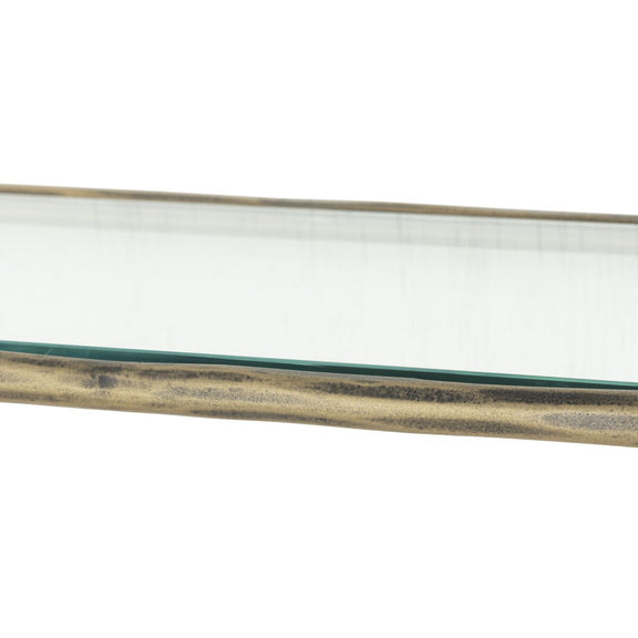 Swinton Shelf - Hammered Aged Brass