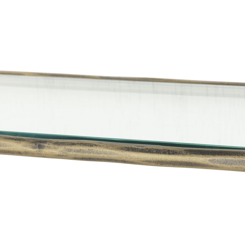 Swinton Shelf - Hammered Aged Brass