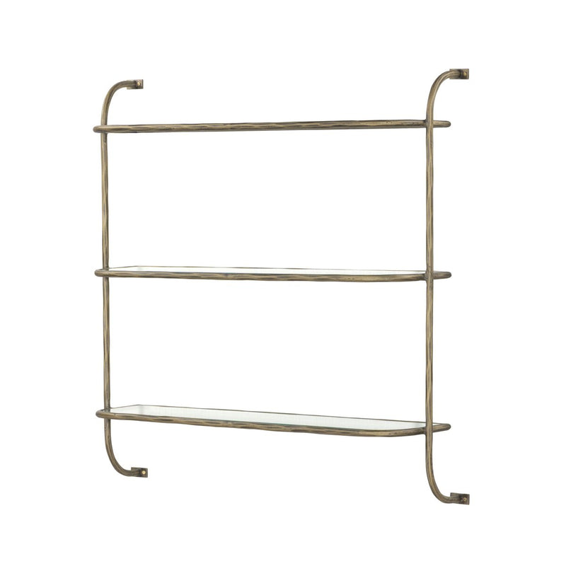 Swinton Shelf - Hammered Aged Brass