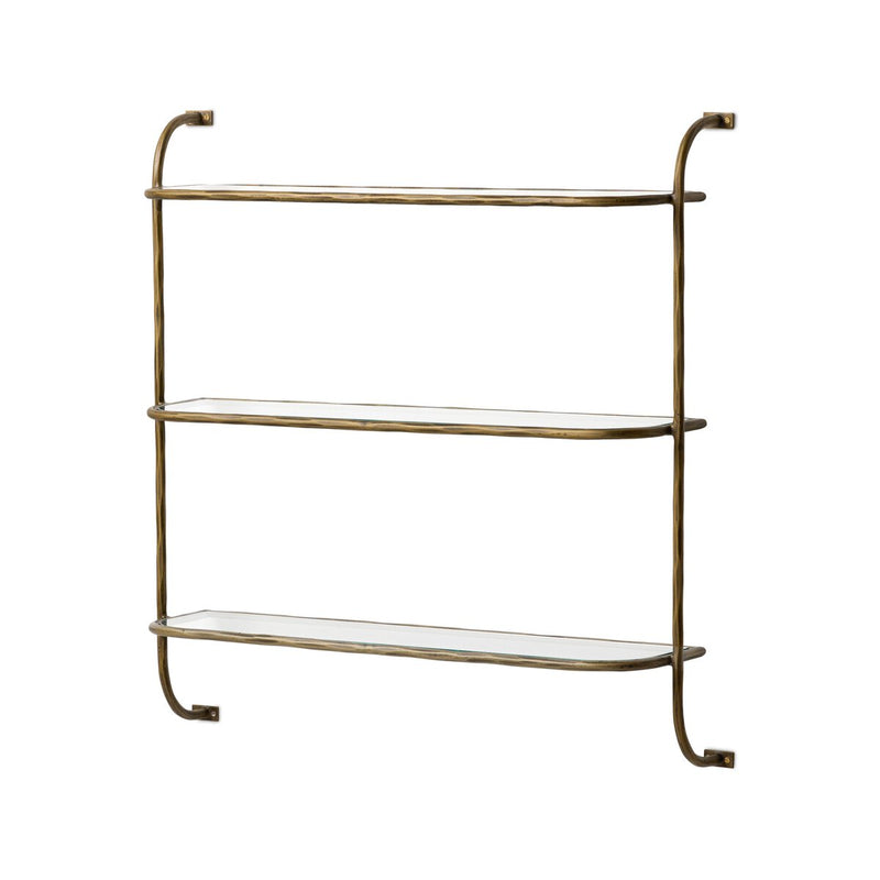 Swinton Shelf - Hammered Aged Brass