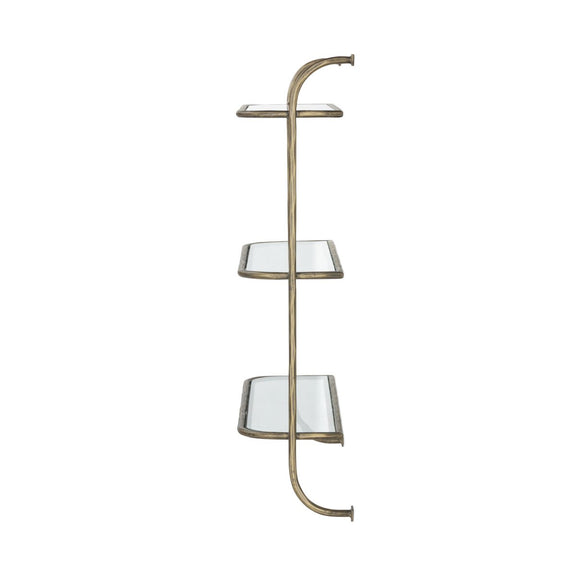 Swinton Shelf - Hammered Aged Brass