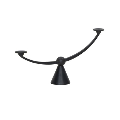 Santu Candle Holder - Black Antique
