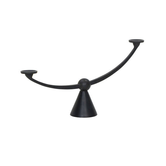 Santu Candle Holder - Black Antique