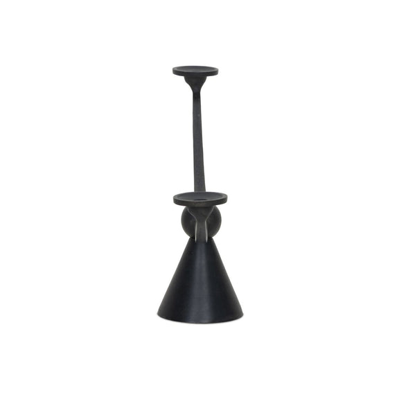 Santu Candle Holder - Black Antique