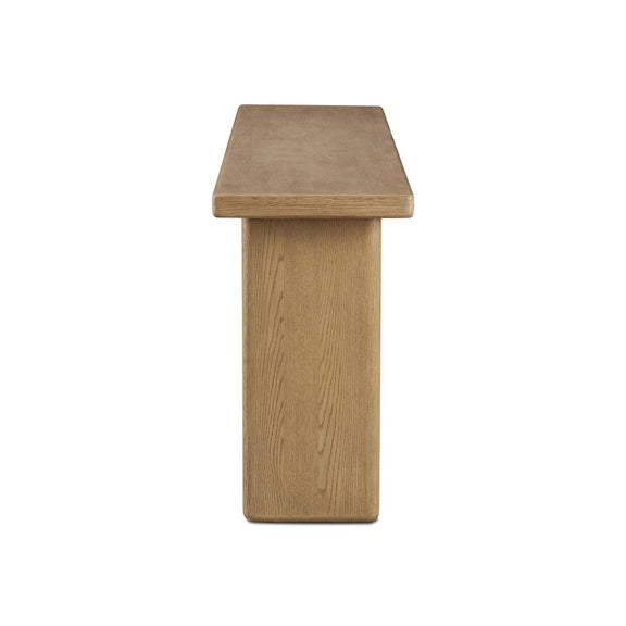 Pecos Console Table - Light Wash Oak Veneer