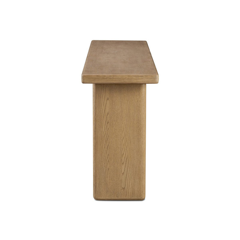 Pecos Console Table - Light Wash Oak Veneer