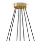 Cloud 7 Globe Chandelier - Burnished Brass