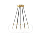 Cloud 7 Globe Chandelier - Burnished Brass