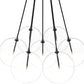 Cloud 7 Globe Chandelier - Black Gunmetal