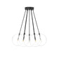 Cloud 7 Globe Chandelier - Black Gunmetal