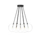 Cloud 7 Globe Chandelier - Black Gunmetal