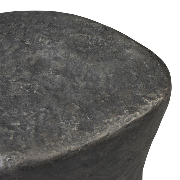 Bomba End Table Set - Textured Black Concrete