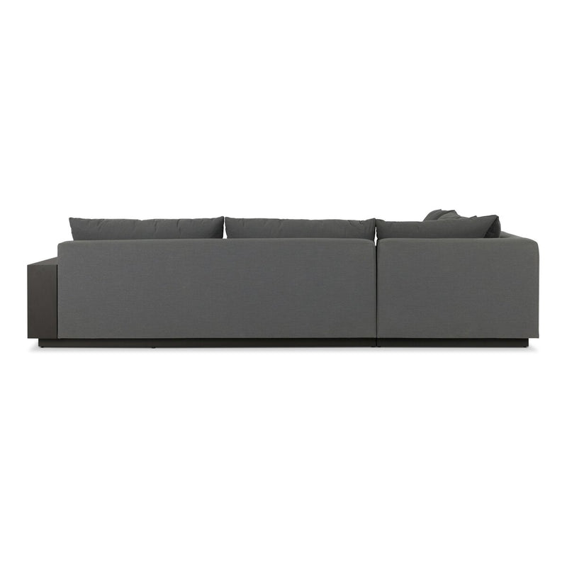 Branford Outdoor Metal 3-Piece Sectional - Arashi Graphite
