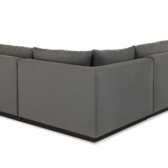 Branford Outdoor Metal 3-Piece Sectional - Arashi Graphite