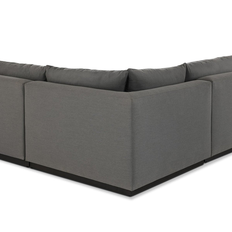 Branford Outdoor Metal 3-Piece Sectional - Arashi Graphite