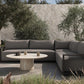 Branford Outdoor Metal 3-Piece Sectional - Arashi Graphite