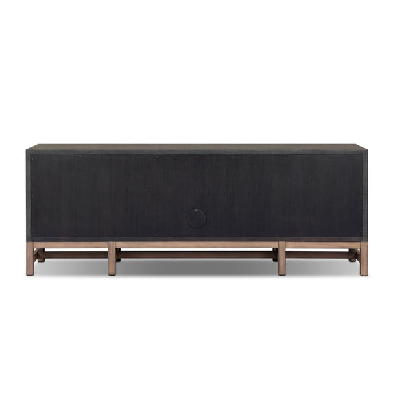 Fiona Media Console - Black Raffia