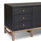 Fiona Media Console - Black Raffia