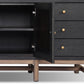 Fiona Media Console - Black Raffia
