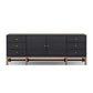 Fiona Media Console - Black Raffia