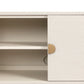 Cressida Media Console - Ivory Painted Linen