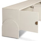 Cressida Media Console - Ivory Painted Linen