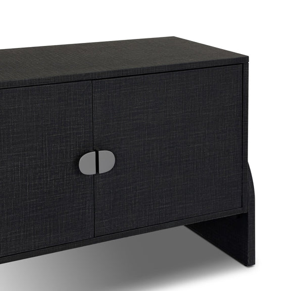 Cressida Media Console - Black Linen