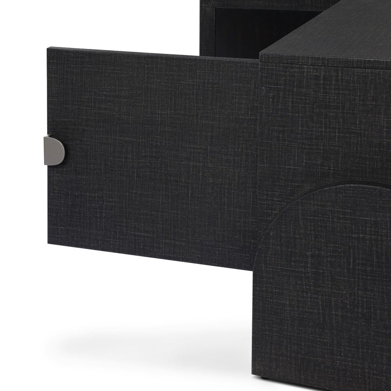 Cressida Media Console - Black Linen