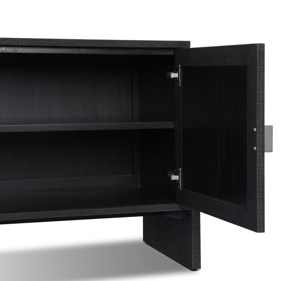 Cressida Media Console - Black Linen