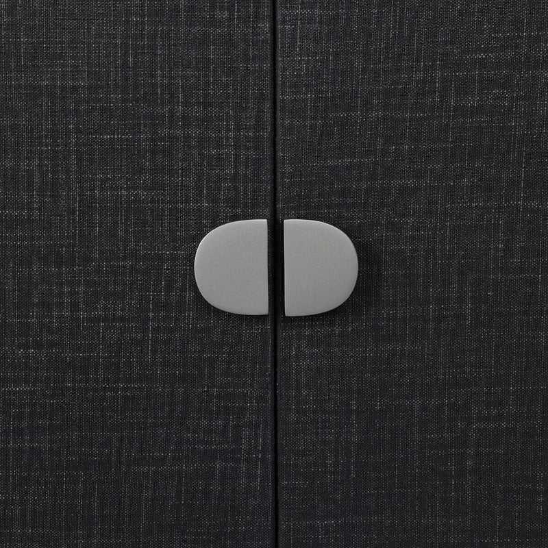 Cressida Media Console - Black Linen