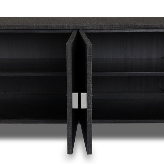 Cressida Media Console - Black Linen