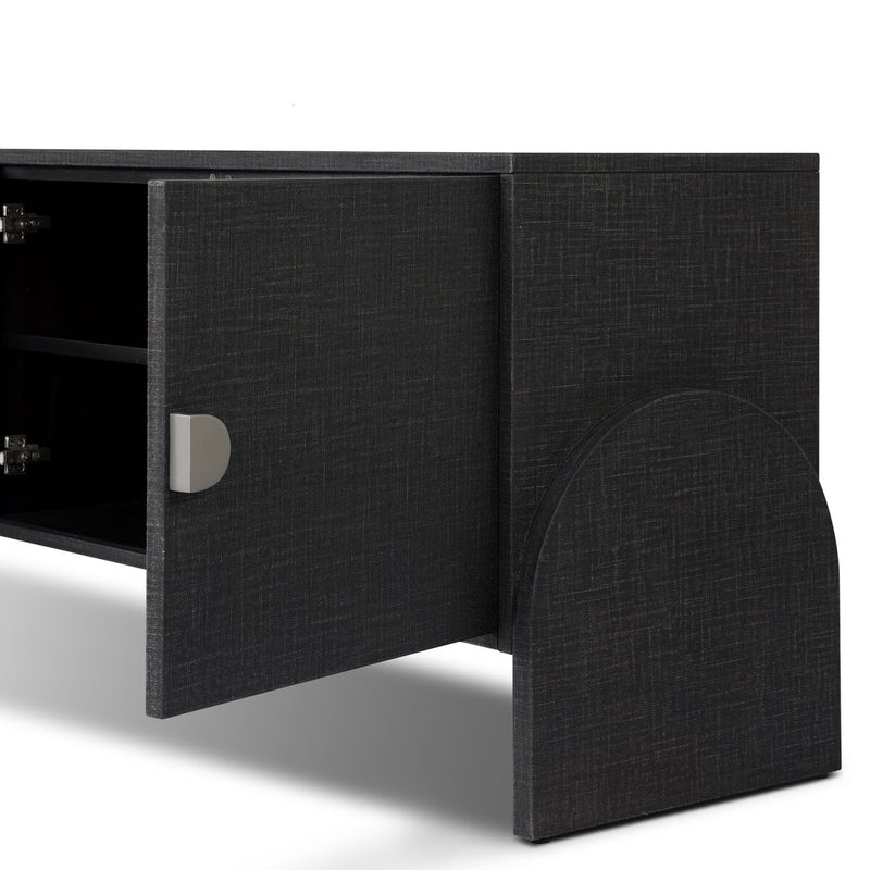 Cressida Media Console - Black Linen