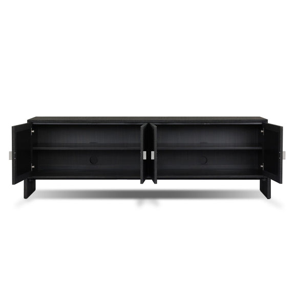 Cressida Media Console - Black Linen