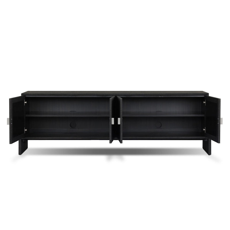 Cressida Media Console - Black Linen