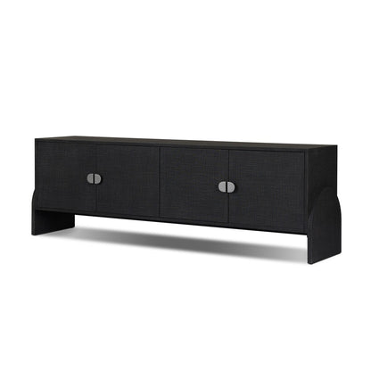 Cressida Media Console - Black Linen