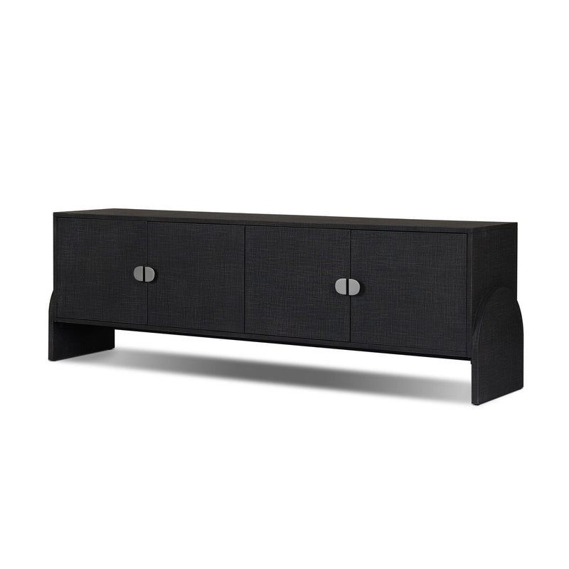 Cressida Media Console - Black Linen