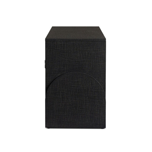 Cressida Media Console - Black Linen