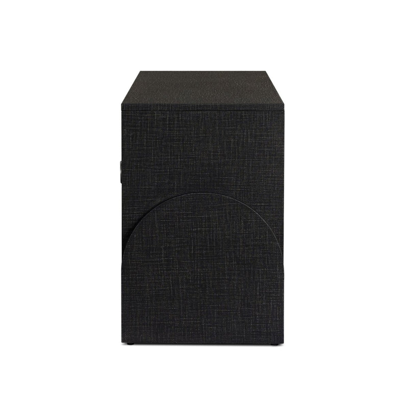 Cressida Media Console - Black Linen