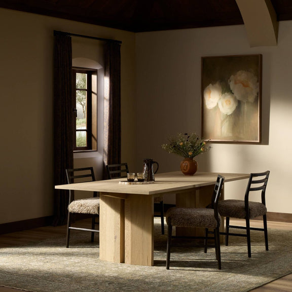 Emerald Dining Table - Bleached Oak