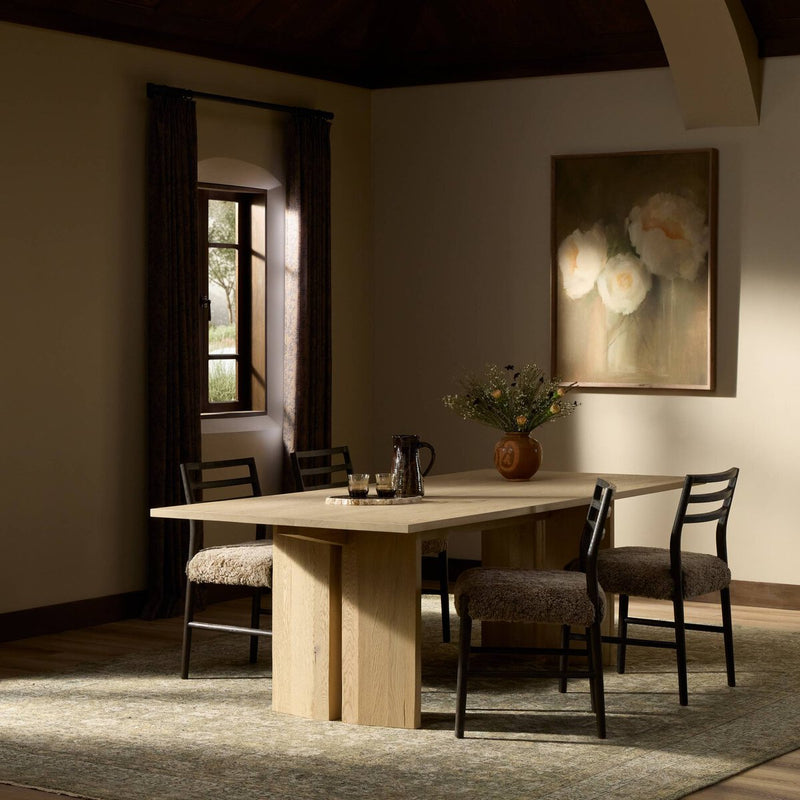 Emerald Dining Table - Bleached Oak