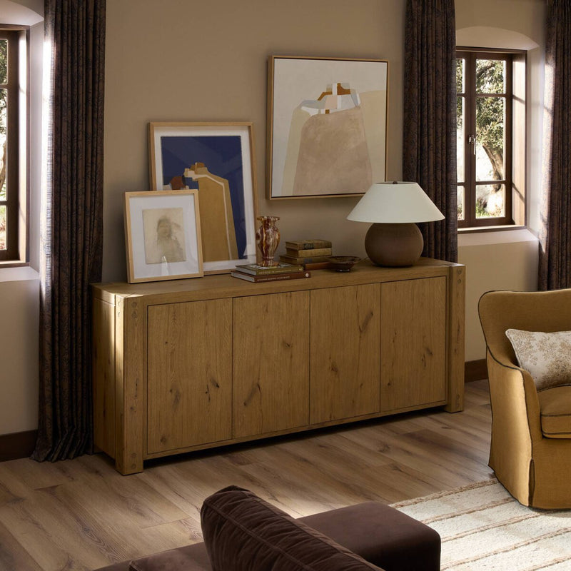 Emmer Sideboard - Aged Smoked Oak Veneer