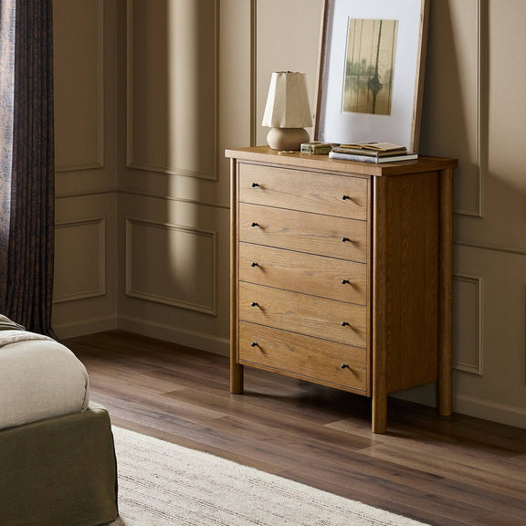 Roark Tall Dresser - Amber Oak