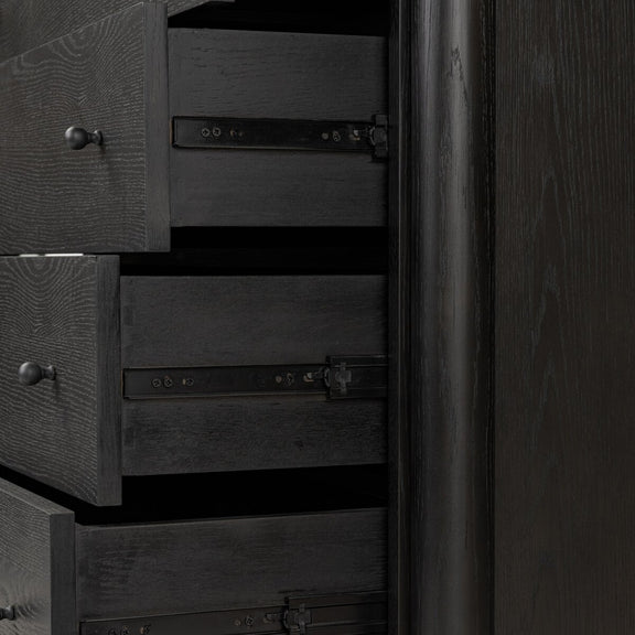 Roark Tall Dresser - Ebony Oak