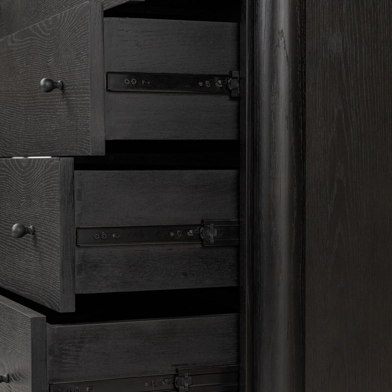 Roark Tall Dresser - Ebony Oak