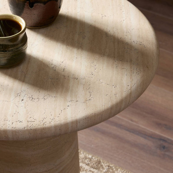 Janice End Table - Sand Striae