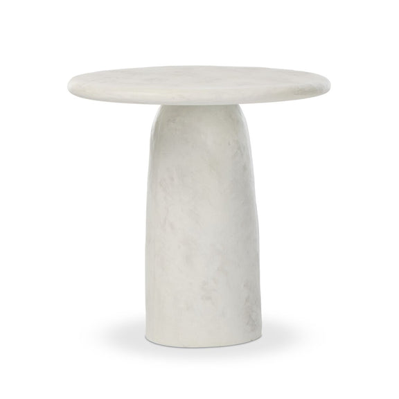 Janice End Table - Textured Lunar Concrete