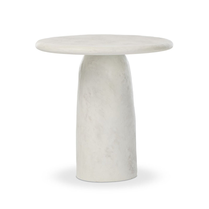 Janice End Table - Textured Lunar Concrete